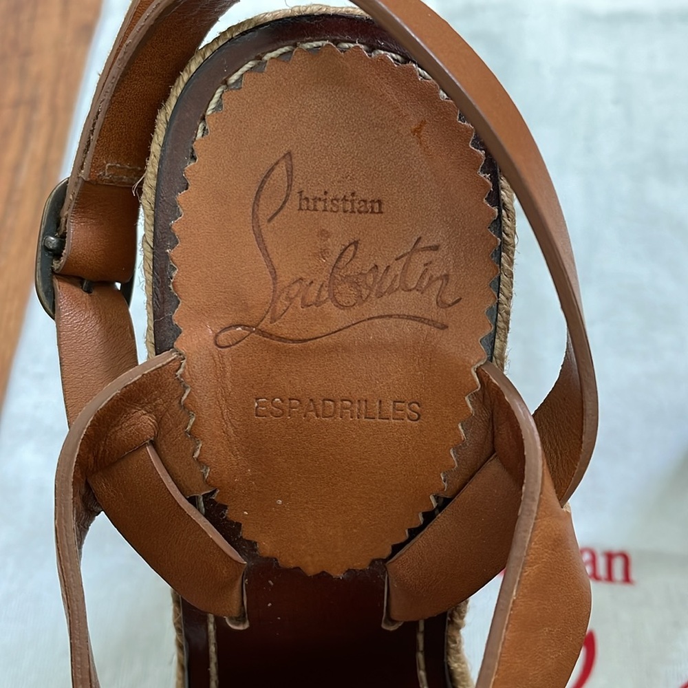 Christian Louboutin Brown Espadrilles - Picture 3 of 6